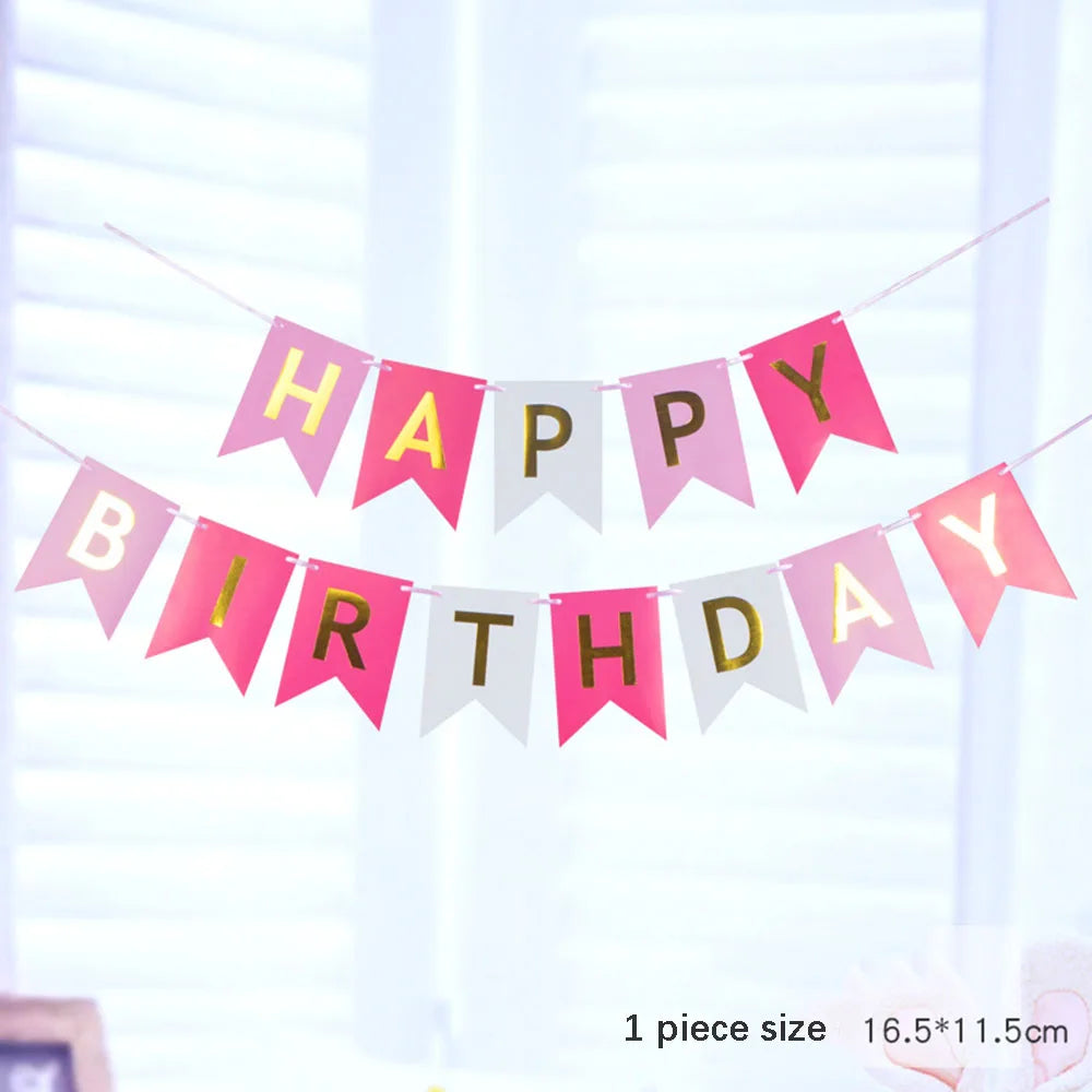 שרשרת דגלוני "Happy Birthday" – עשרות עיצובים – תמונה 24