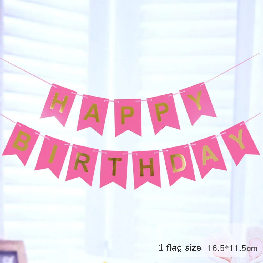 שרשרת דגלוני "Happy Birthday" – עשרות עיצובים – תמונה 26