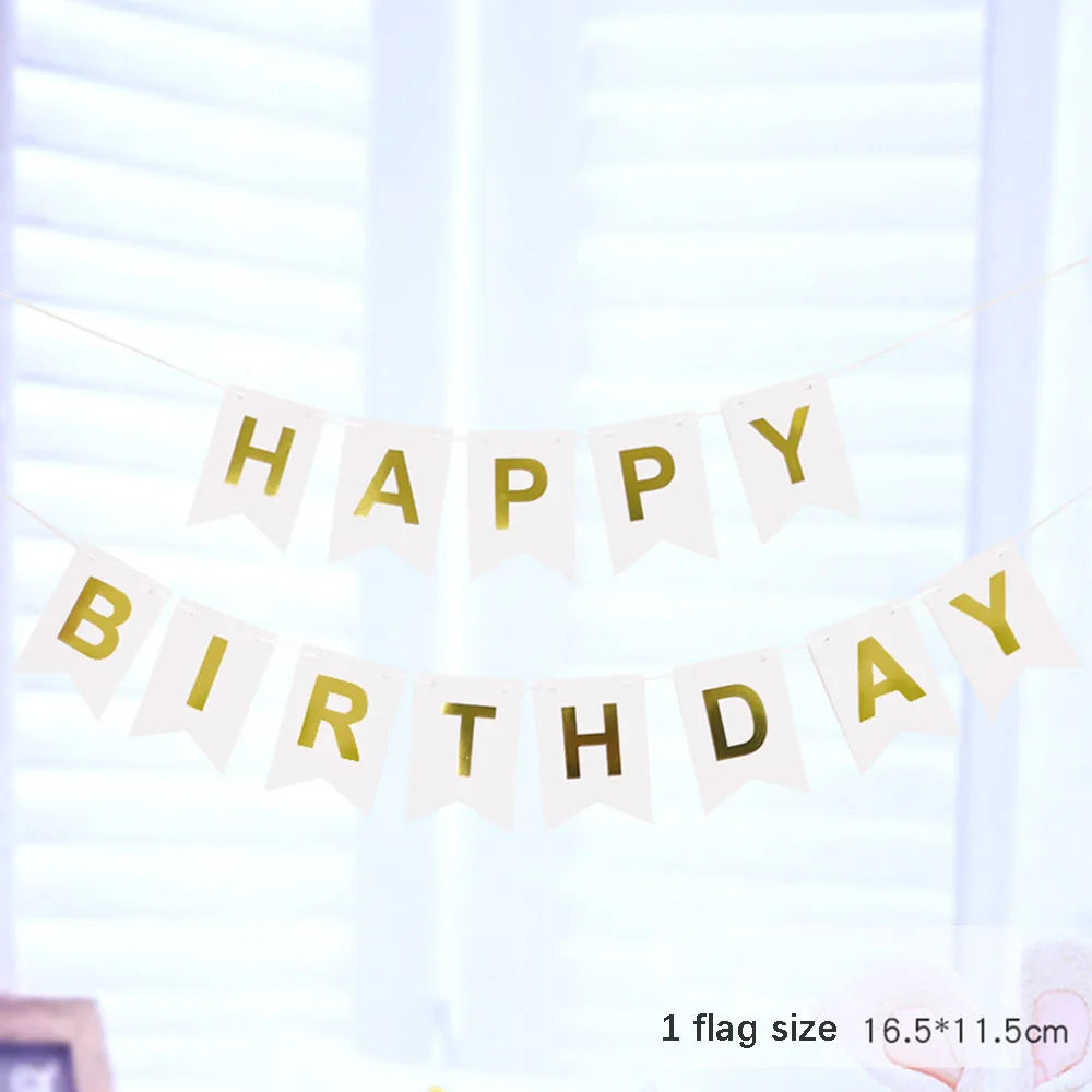 שרשרת דגלוני "Happy Birthday" – עשרות עיצובים – תמונה 22
