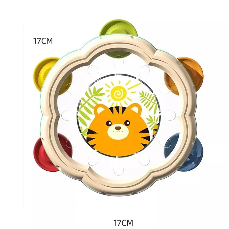 תוף יד לתינוקות בעיצוב חיות – צעצוע מוזיקלי ראשון – תמונה 5