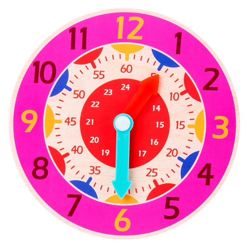 שעון לימוד מעץ – לומדים לקרוא שעה – תמונה 7