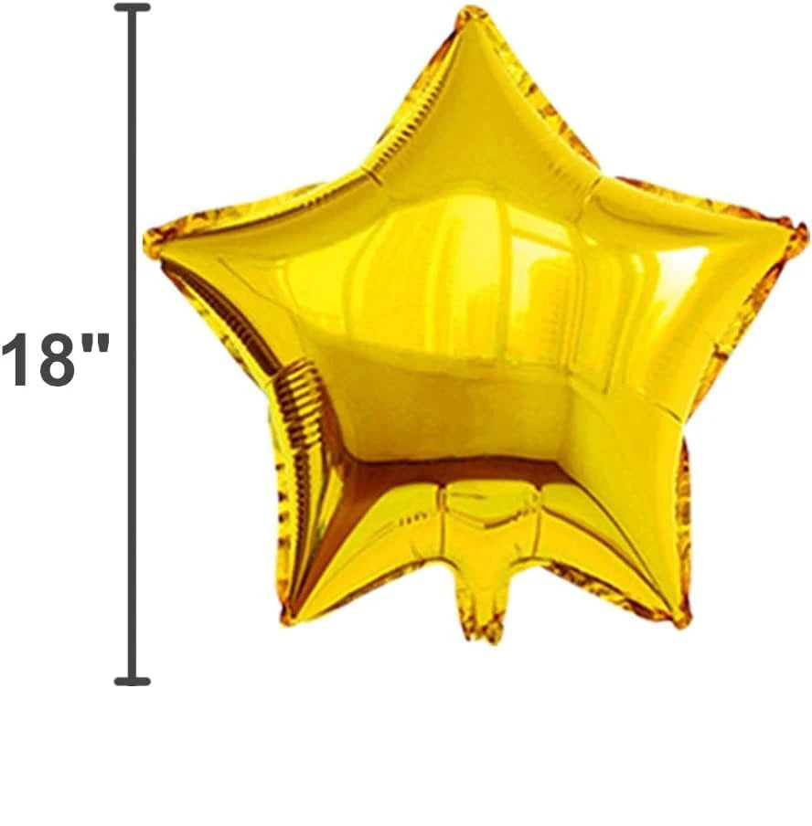 בלוני כוכב מבריקים לסילבסטר וליום הולדת – 45 ס״מ, 5 עד 20 – תמונה 2