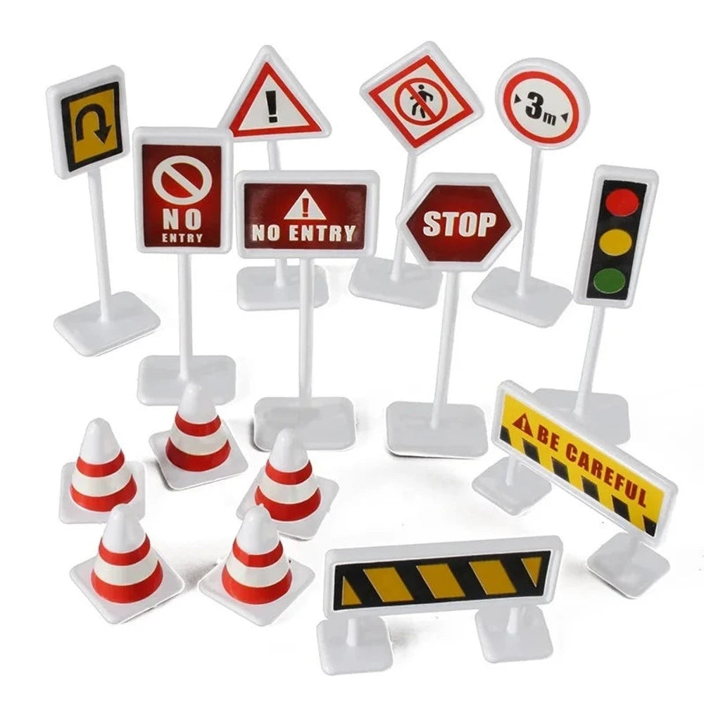 15 תמרורים קטנים – לומדים בטיחות בדרכים