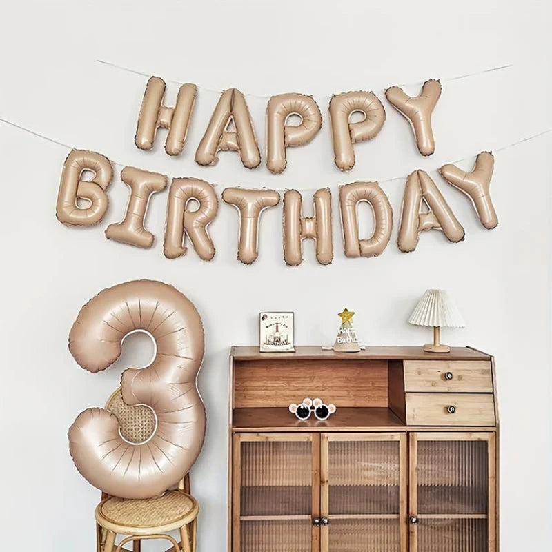 בלוני אותיות "HAPPY BIRTHDAY" 40 ס״מ – 16 צבעים כולל בוהו – תמונה 6