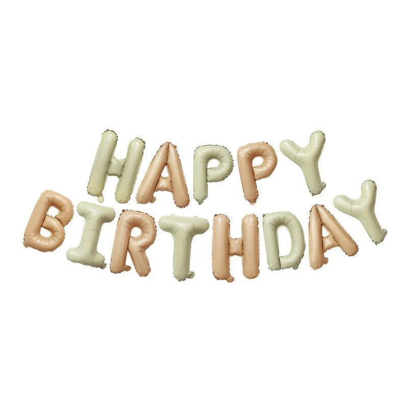 בלוני אותיות "HAPPY BIRTHDAY" 40 ס״מ – 16 צבעים כולל בוהו – תמונה 20