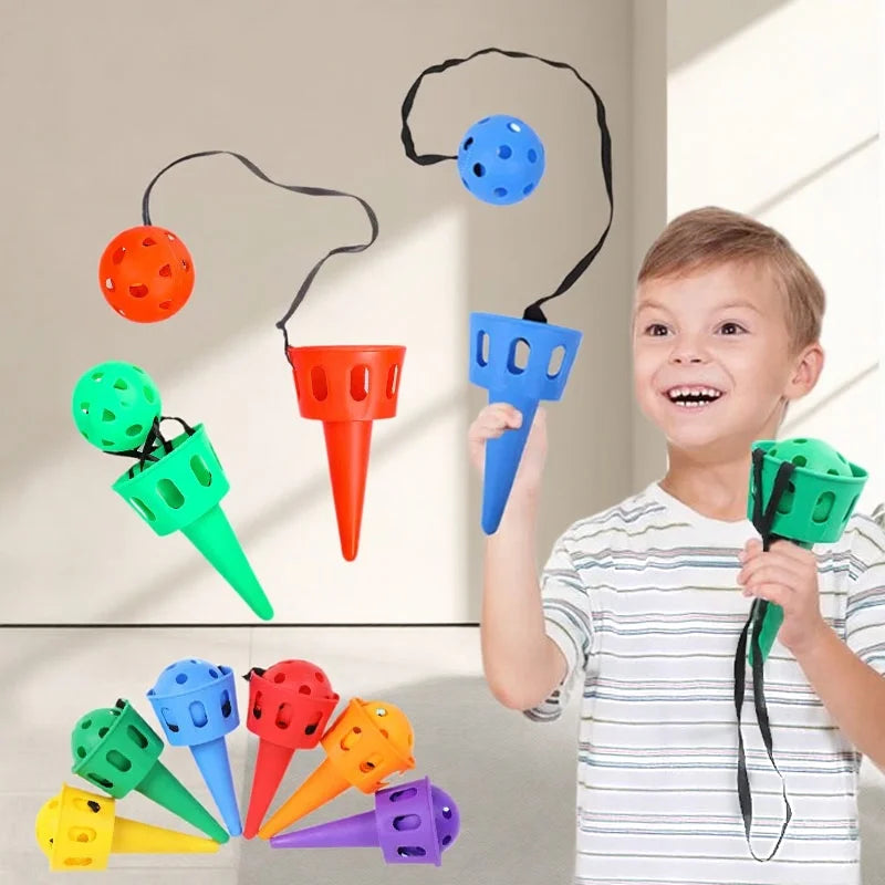 משחק משגר ותופס בקונוס – זורקים ותופסים