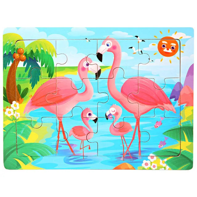 פאזל עץ לילדים 30 חלקים – סצנות שמחות לבחירה – תמונה 18