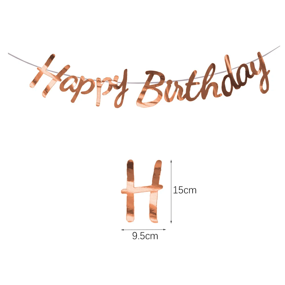 שרשרת דגלוני "Happy Birthday" – עשרות עיצובים – תמונה 17