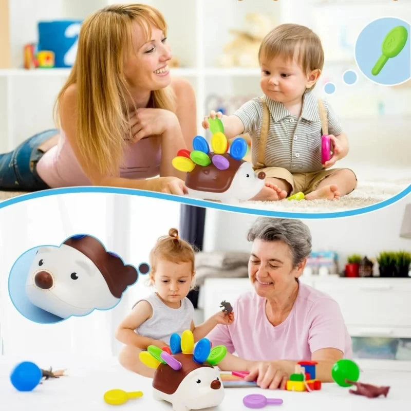 קיפוד מונטסורי לפעוטות – קוצים בצבעים ובמספרים – תמונה 5