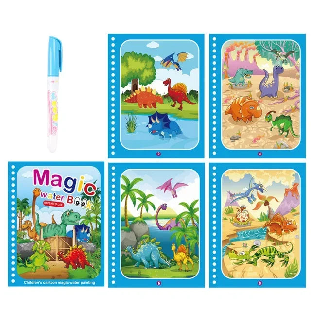 ספר ציור במים קסום – מציירים, מתייבש וחוזר – תמונה 8