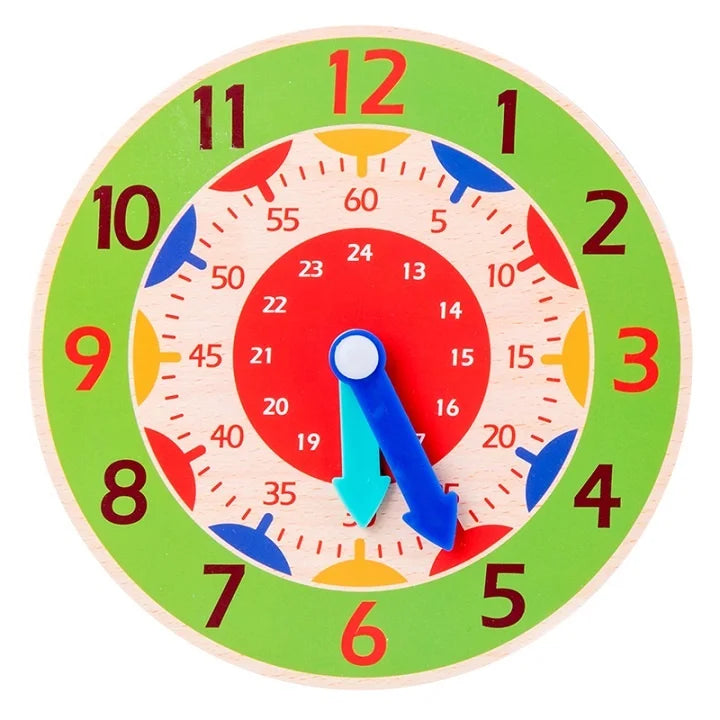 שעון לימוד מעץ – לומדים לקרוא את השעה – תמונה 9
