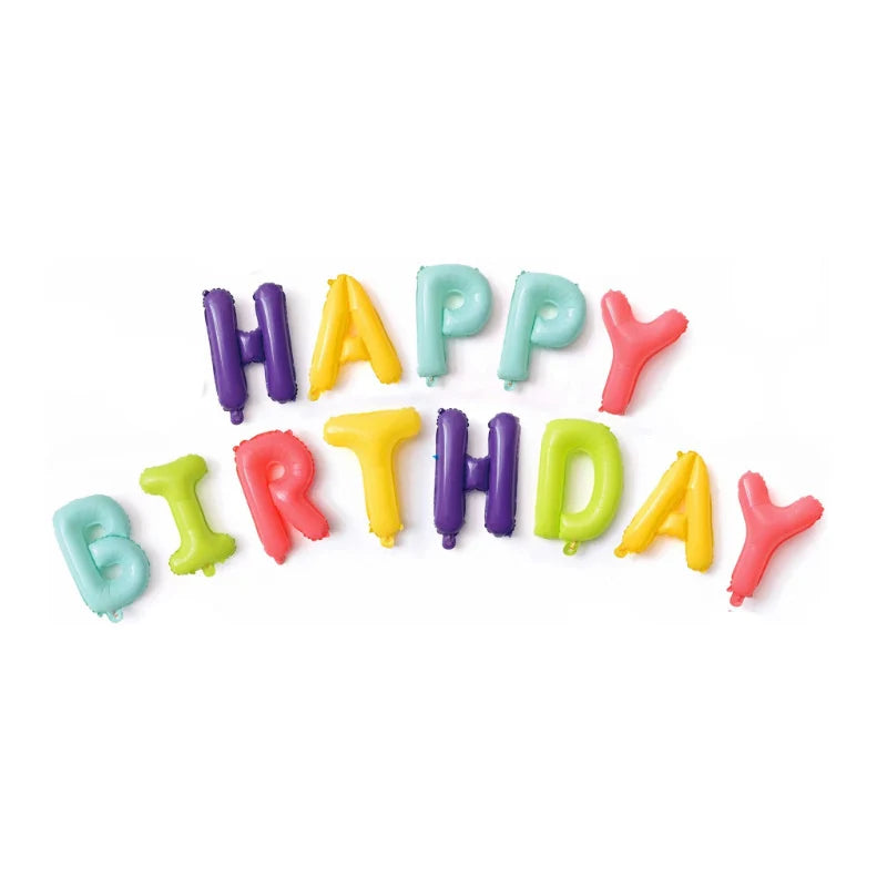 בלוני אותיות "HAPPY BIRTHDAY" 40 ס״מ – 16 צבעים כולל בוהו – תמונה 21