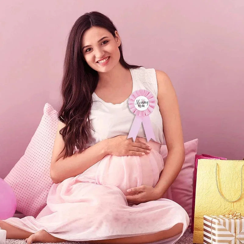 סרט וסיכה "Mommy to be" ו-"Daddy to be" למסיבת לידה וגילוי מין – תמונה 5