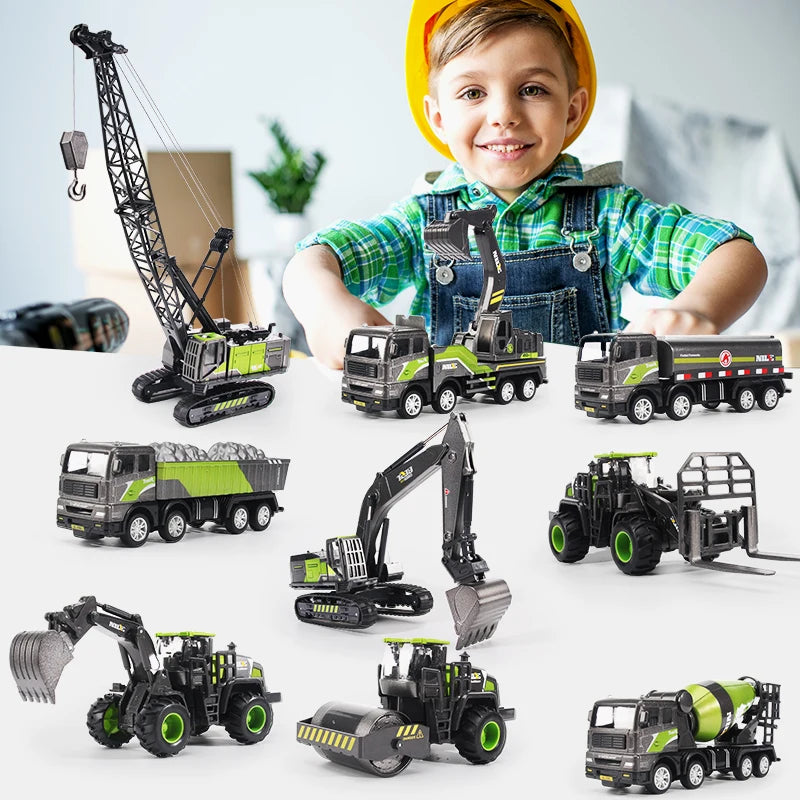 רכבי עבודה גדולים 1:50 – מחפר, מנוף, משאית ועוד – תמונה 4