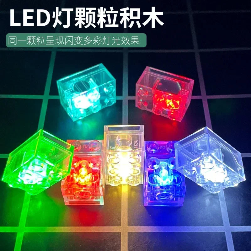 קוביות בנייה מאירות LED – 5 יחידות – תמונה 2