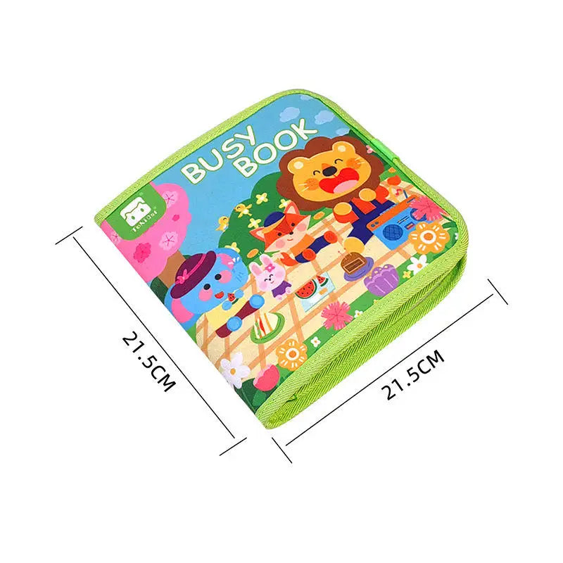 ספר פעילות מונטסורי לפעוטות – כפתורים, רוכסנים ומשימות – תמונה 6