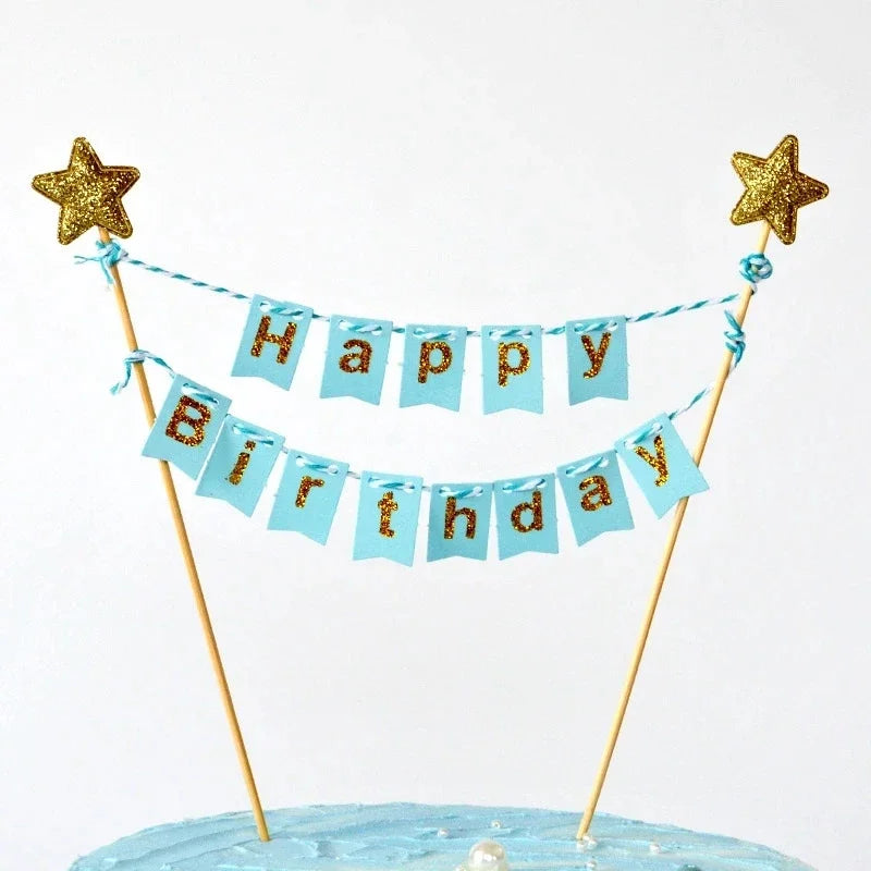 טופר דגלוני "Happy Birthday" לעוגה – 7 עיצובים