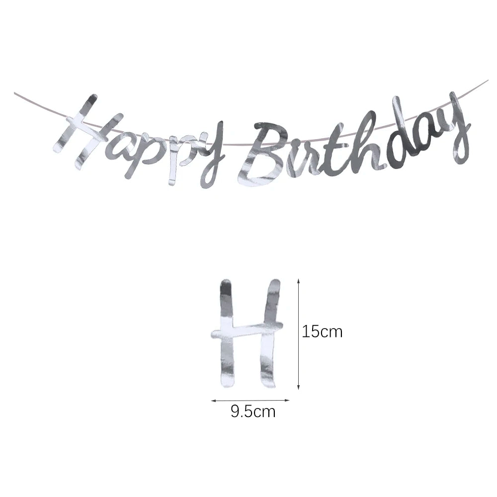 שרשרת דגלוני "Happy Birthday" – עשרות עיצובים – תמונה 28