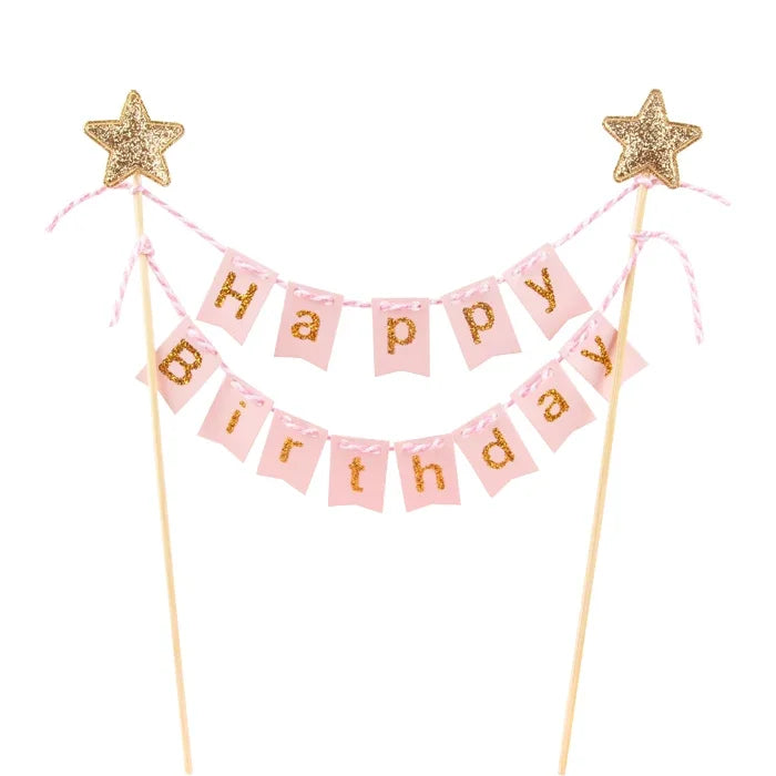 טופר דגלוני "Happy Birthday" לעוגה – 7 עיצובים – תמונה 8
