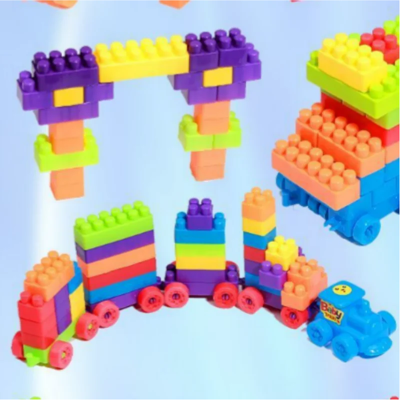 100 קוביות בנייה גדולות וצבעוניות – תמונה 5