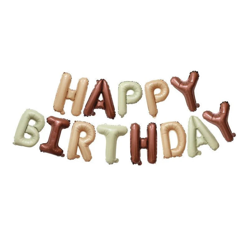 בלוני אותיות "HAPPY BIRTHDAY" 40 ס״מ – 16 צבעים כולל בוהו – תמונה 19