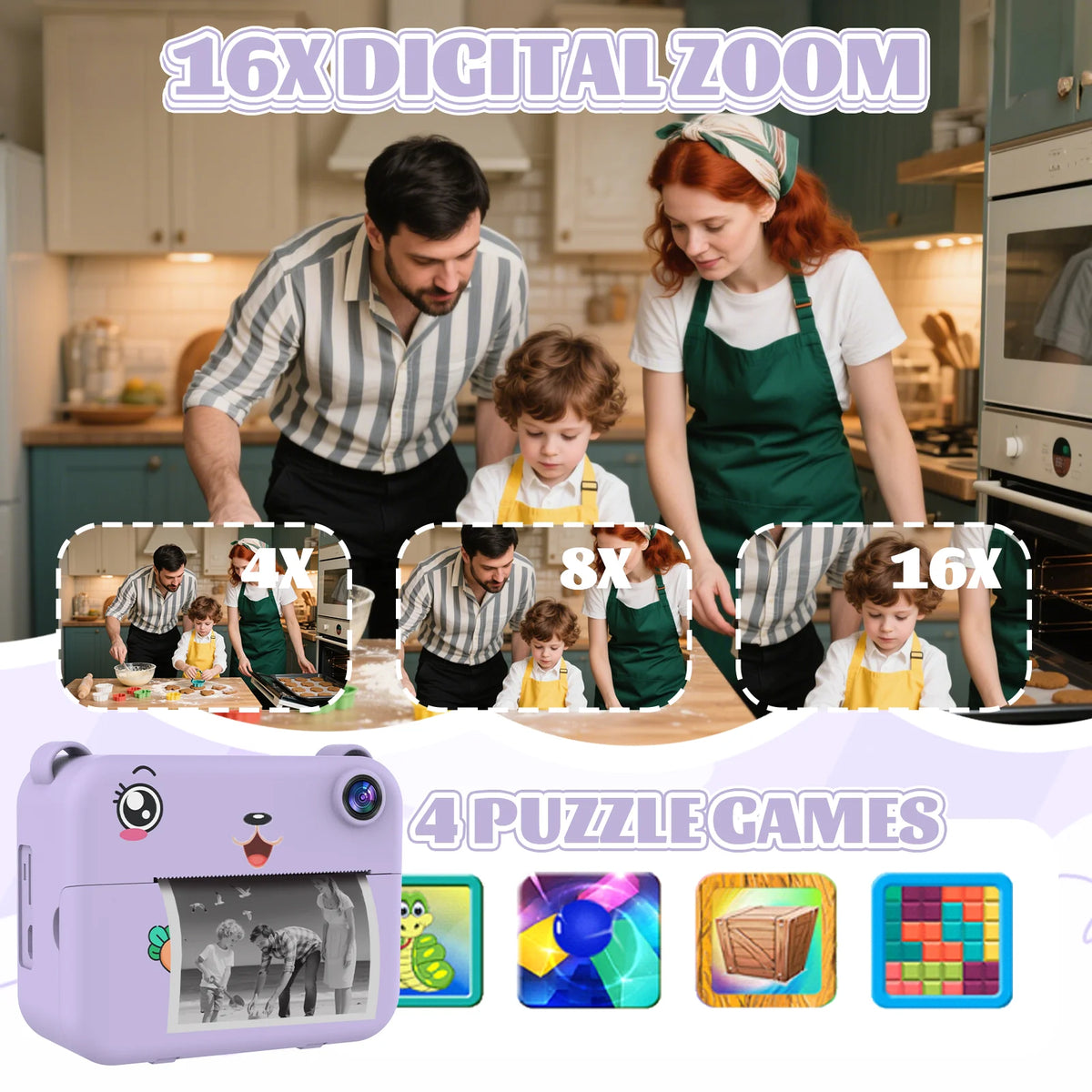 מצלמה מדפיסה עם 2 עדשות – גם סלפי – תמונה 5