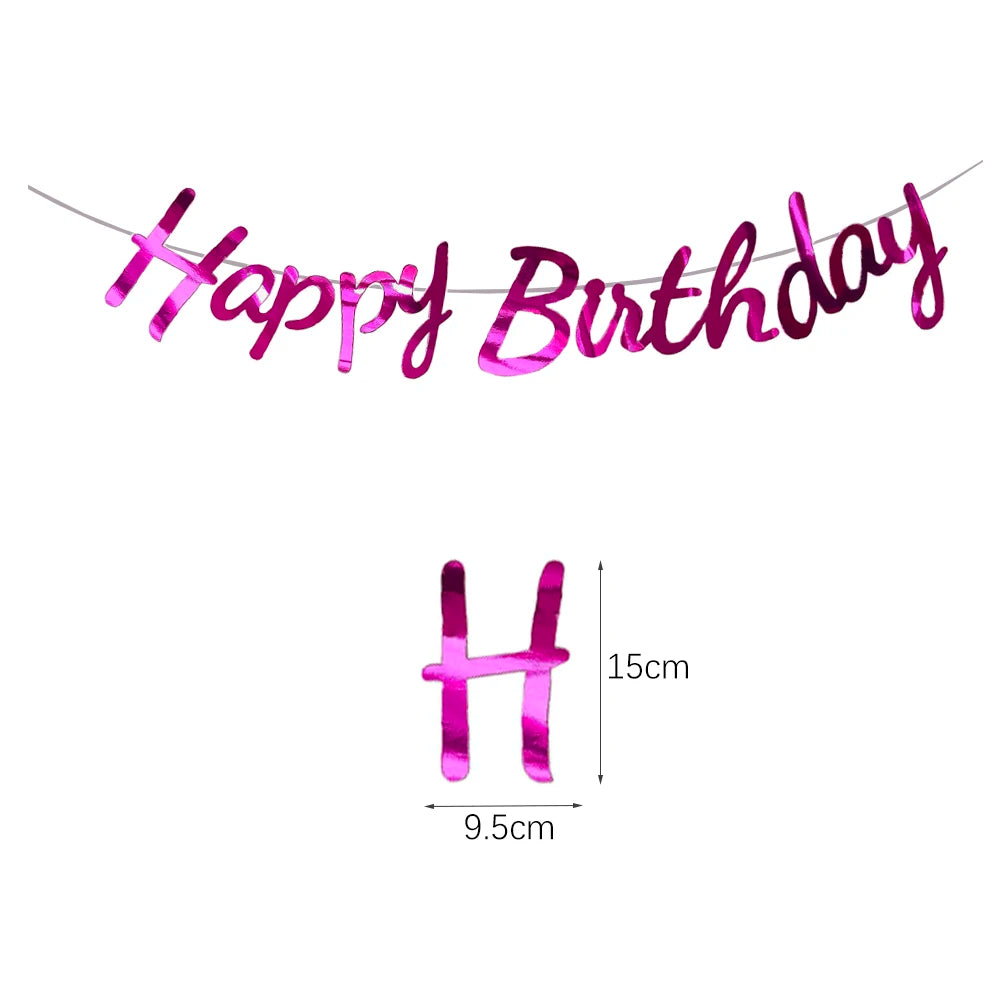 שרשרת דגלוני "Happy Birthday" – עשרות עיצובים – תמונה 16