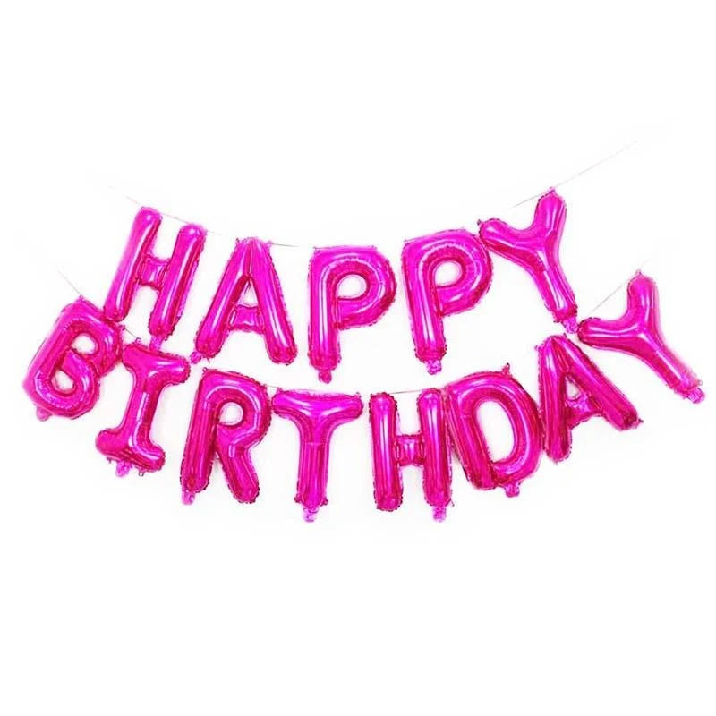 בלוני אותיות "HAPPY BIRTHDAY" 40 ס״מ – 16 צבעים כולל בוהו – תמונה 14