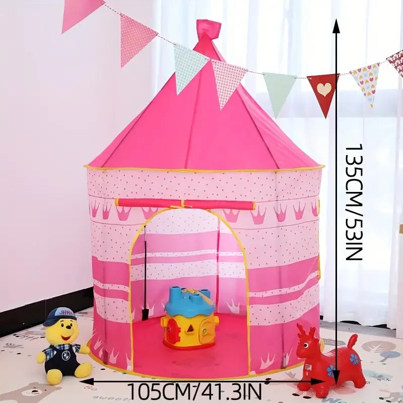 אוהל טירה בעיצוב שמי לילה – פינת משחק – תמונה 5