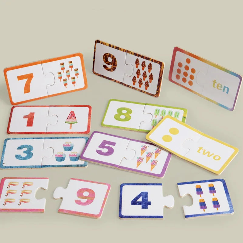 פאזל התאמת מספרים מעץ – 1 עד 10 – תמונה 3