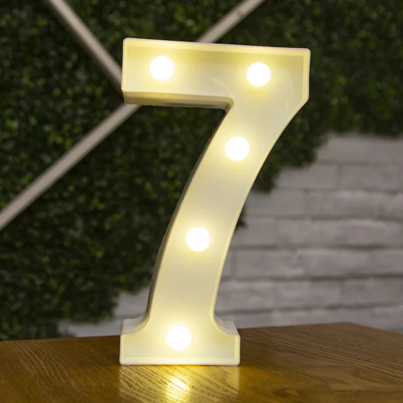 אותיות ומספרים מאירים 22 ס״מ – לשם ולגיל של החוגג – תמונה 40