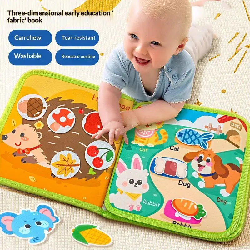 ספר פעילות מונטסורי לפעוטות – כפתורים, רוכסנים ומשימות – תמונה 2