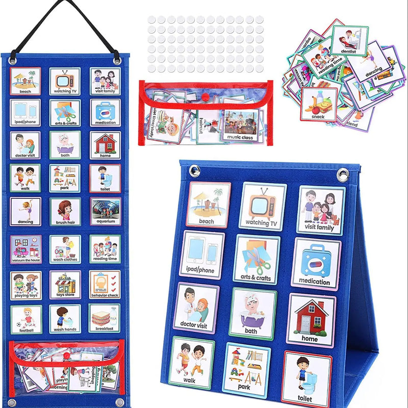 לוח סדר יום ויזואלי לילדים – 70 כרטיסים