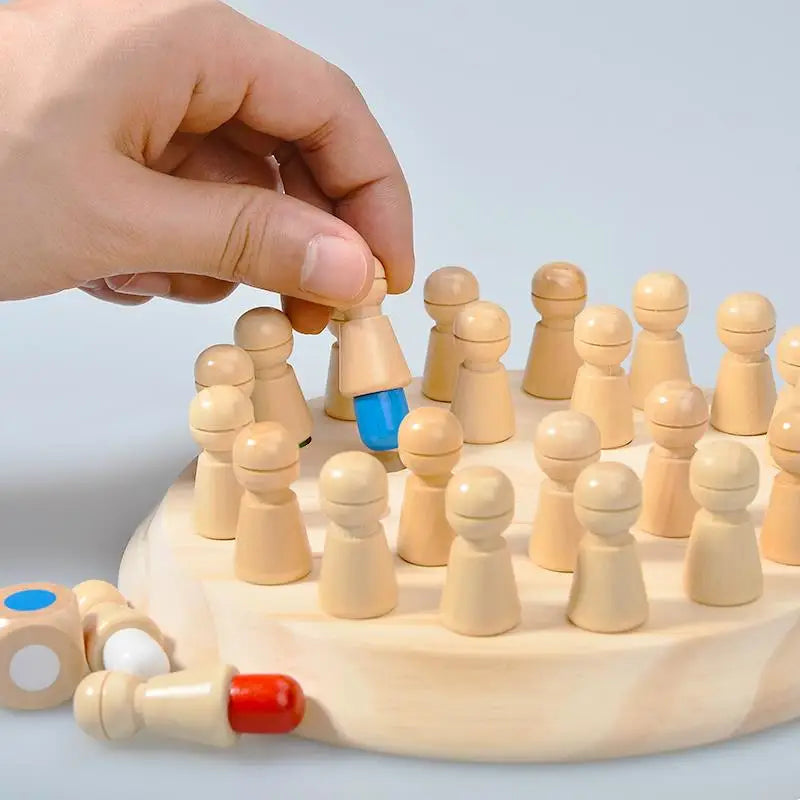 שחמט זיכרון מעץ – מי זוכר איפה הצבע? – תמונה 3