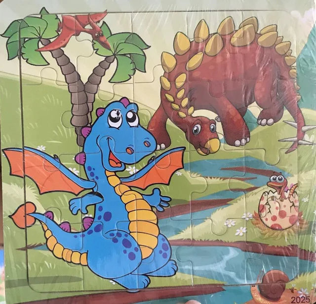 פאזל עץ לילדים 20 חלקים – חיות, רכבים ומספרים – תמונה 14