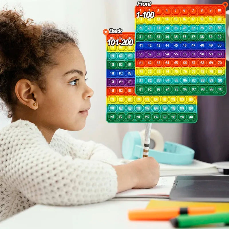 פופ-איט ספירה 1–200 בצבעי הקשת – תמונה 3
