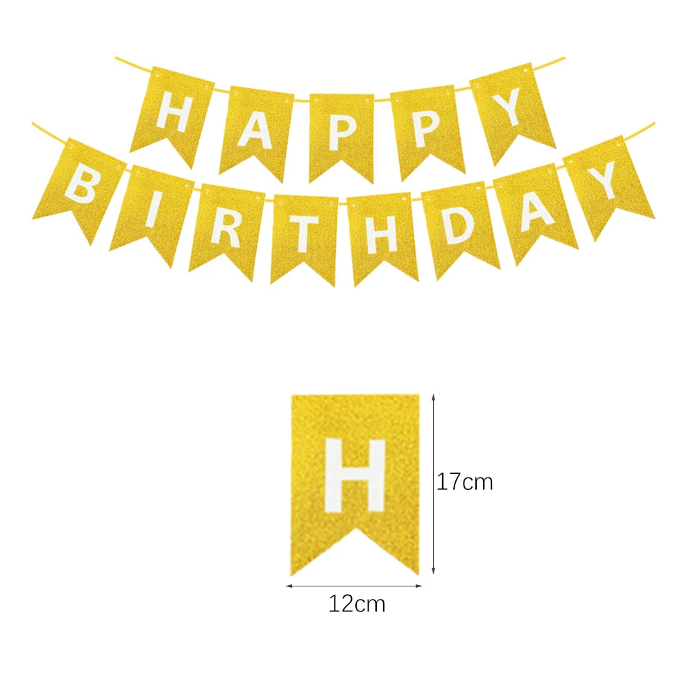 שרשרת דגלוני "Happy Birthday" – עשרות עיצובים – תמונה 12