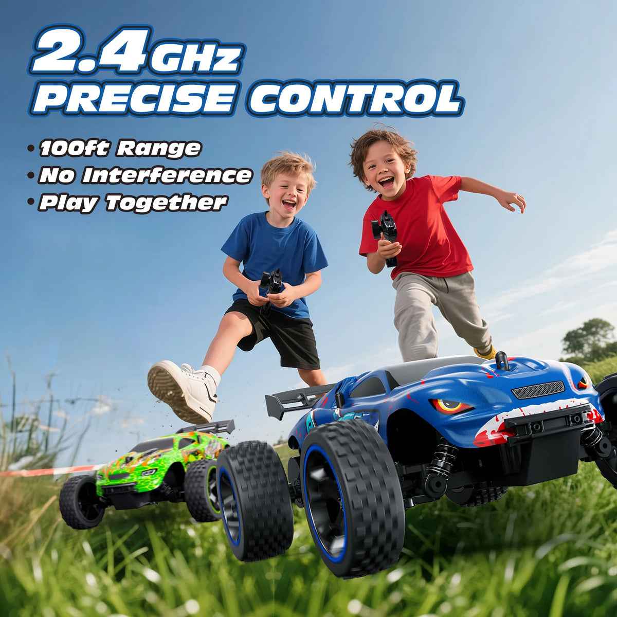 באגי מרוצים על שלט 1:18 – 20 קמ״ש, טעינת USB-C – תמונה 6