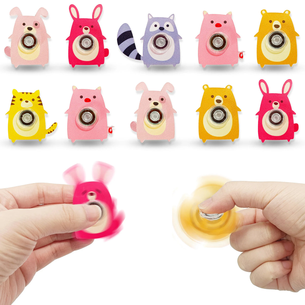 6 ספינרים בצורת חיות – חתול, כלב, שועל ועוד