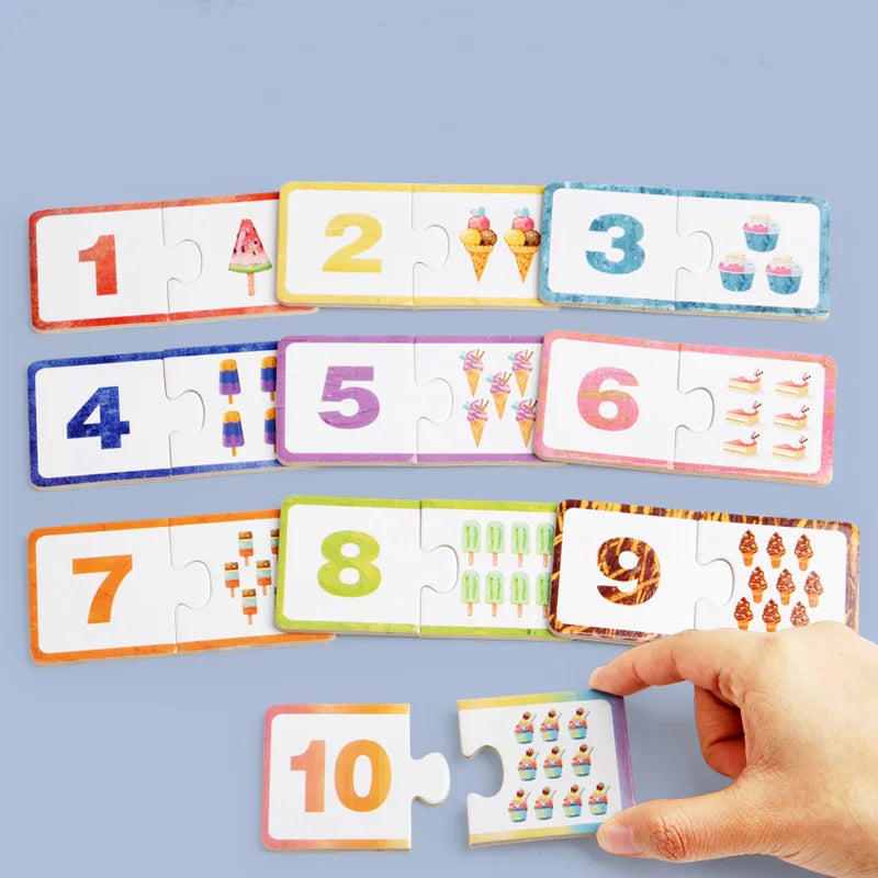 פאזל התאמת מספרים מעץ – 1 עד 10 – תמונה 4
