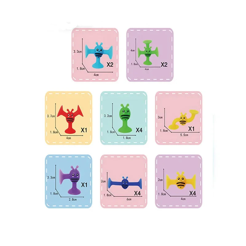 צעצועי יניקה לאמבטיה – בונים ומדביקים – תמונה 9