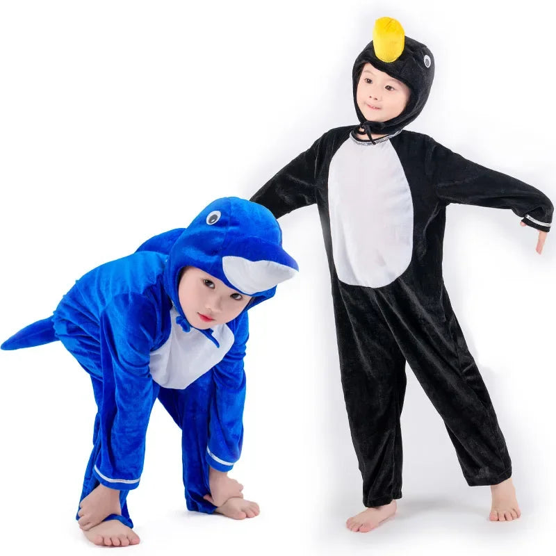 תחפושת חיות ים לילדים – סרטן, דולפין, פינגווין או היפופוטם – תמונה 5