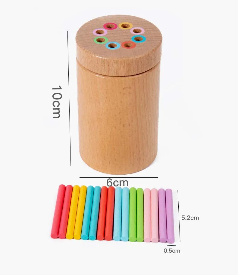 משחק התאמת צבעים ואיזון מעץ – עם כרטיסים – תמונה 9