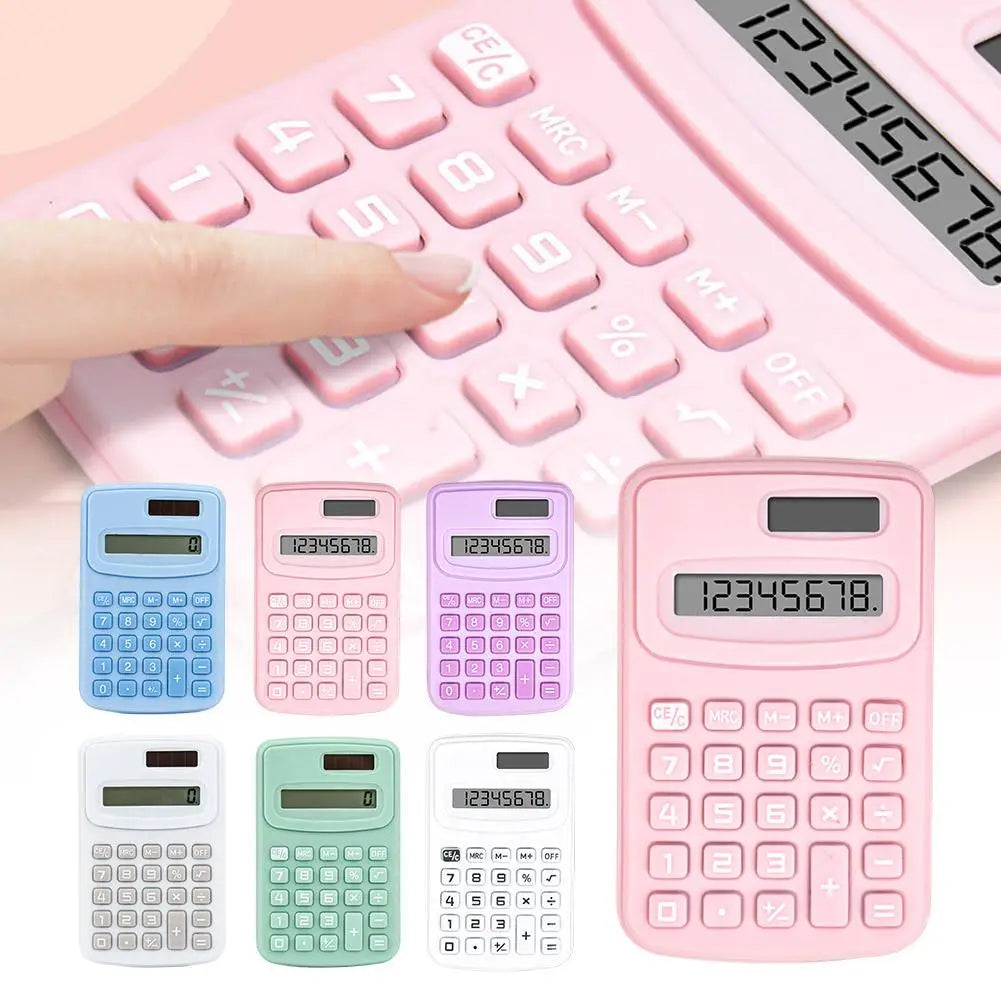 מחשבון חמוד בצבעי פסטל – 8 ספרות