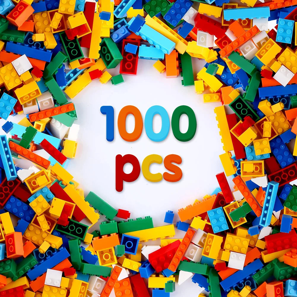 1000 קוביות בנייה עם לוח בסיס – תמונה 2
