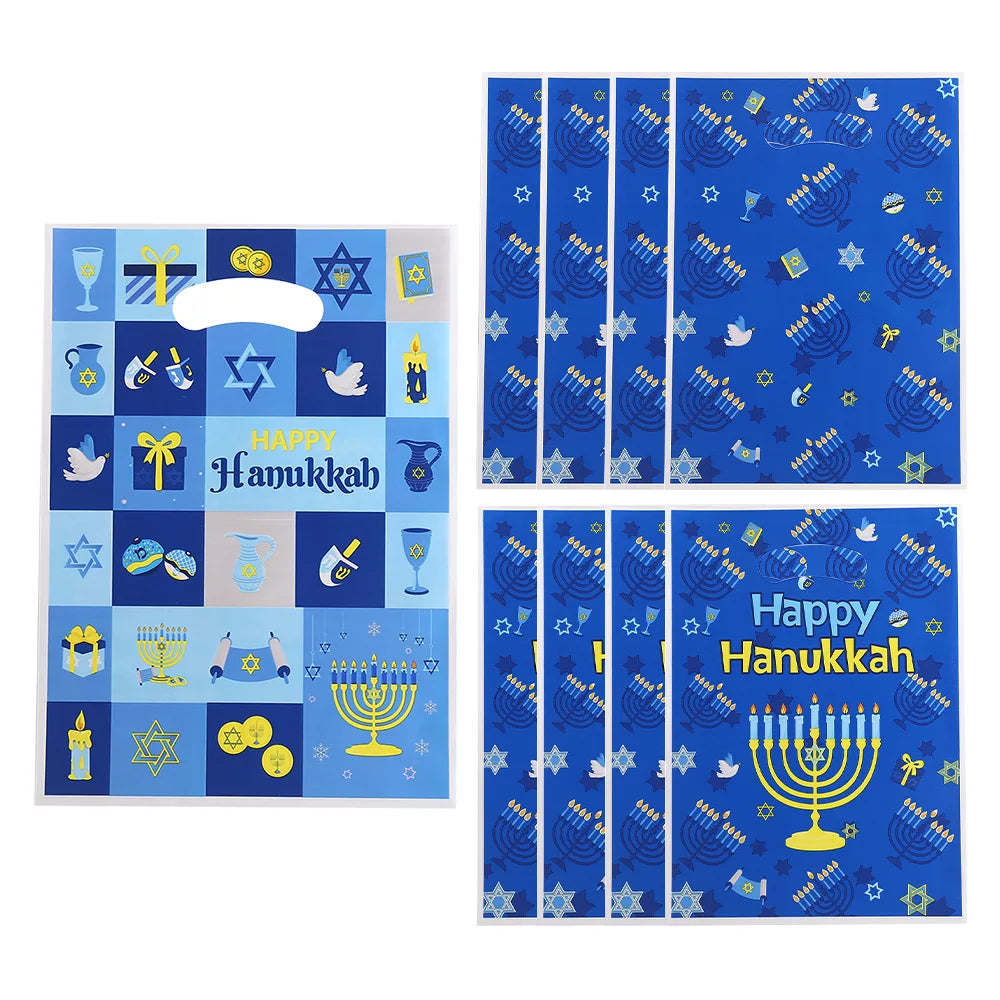 50 שקיות הפתעה לחנוכה עם ידית – 18×25 ס״מ – תמונה 4