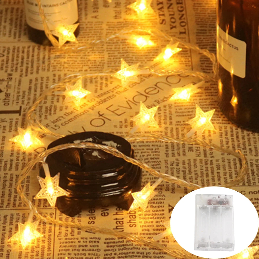 שרשרת כוכבים מאירים לסילבסטר – USB או סוללות – תמונה 8