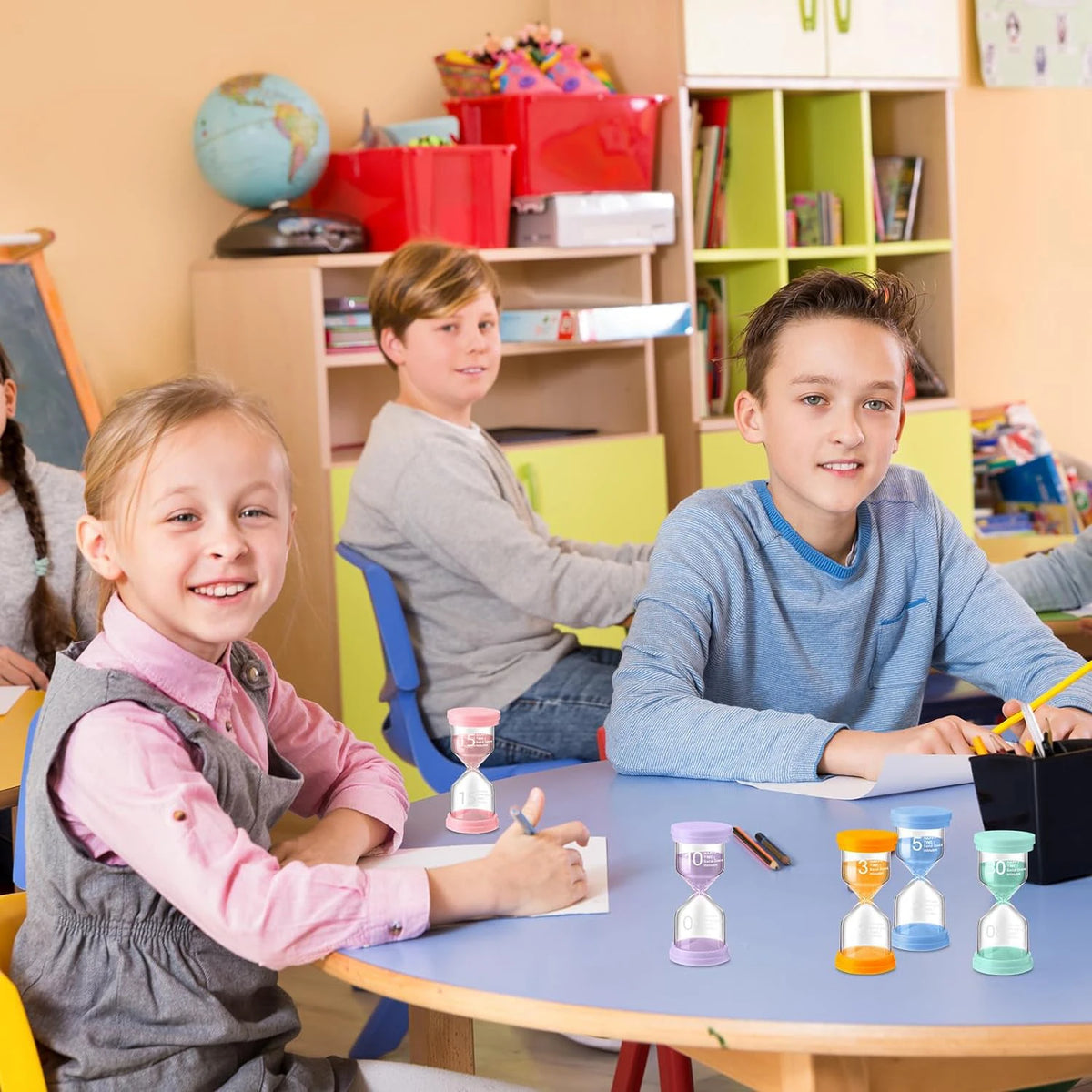 שעון חול צבעוני לילדים – 3 עד 30 דקות – תמונה 4