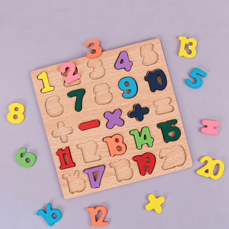 פאזל עץ אותיות, מספרים וצורות – תמונה 3