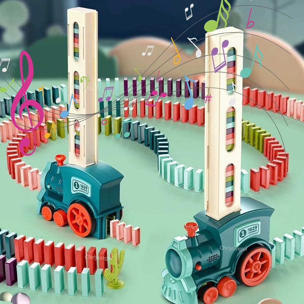 רכבת דומינו – מניחה את האבנים לבד – תמונה 3